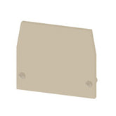 Weidmuller  End plate, direct mounting, beige, 1.5mm